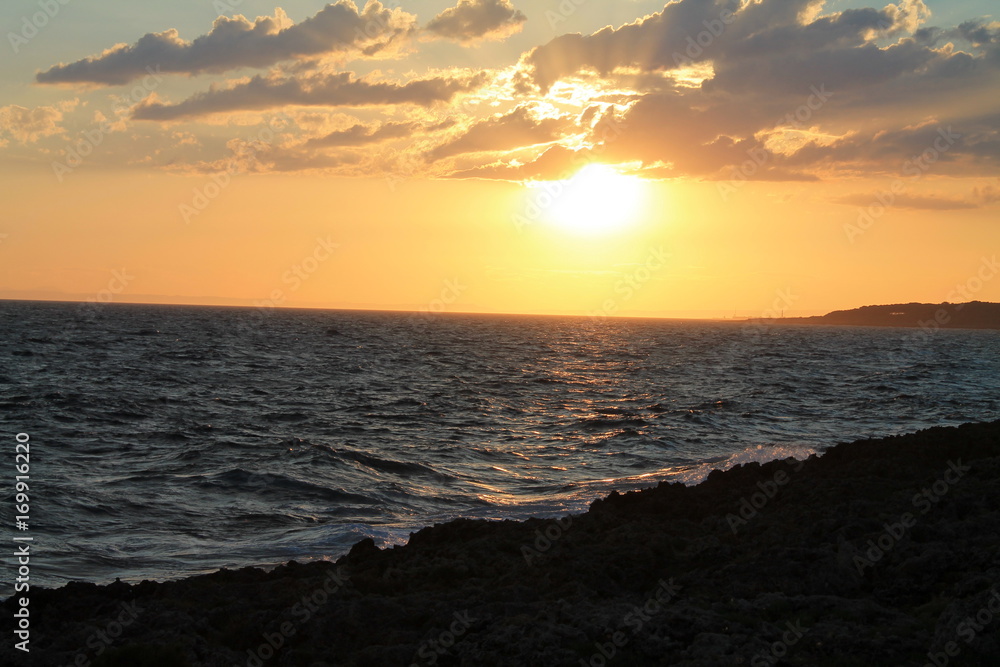 Sunset on sea - Italy