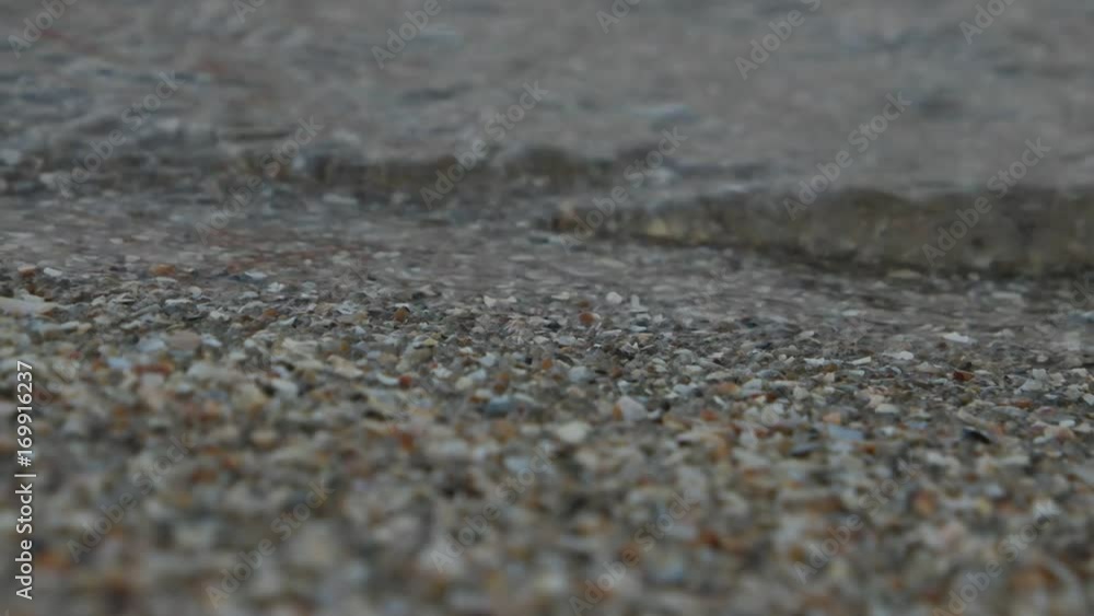 The sea waves on the sandy coast The sea waves on the sandy coast