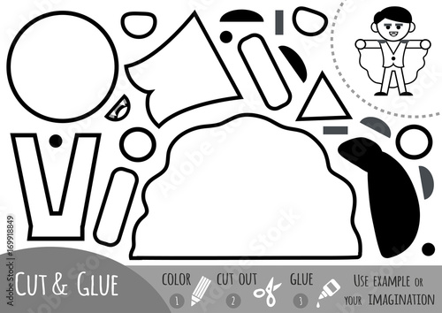 Education paper game for children, Vampire
