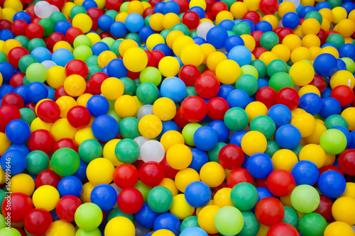Wallpaper Mural Colorful plastic balls playground indoors Torontodigital.ca