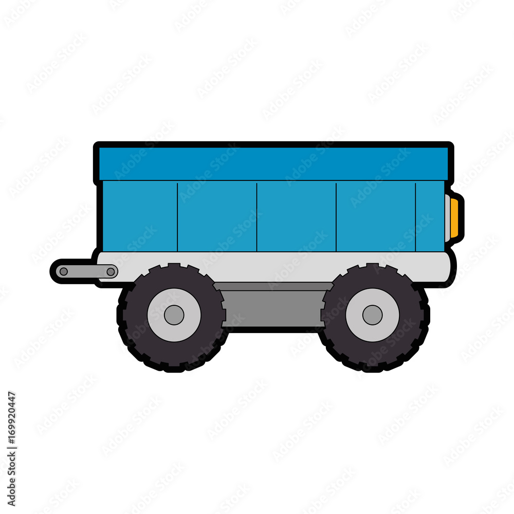 farm carriage isolated icon vector illustration design