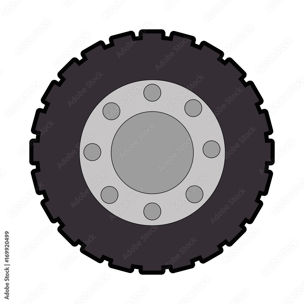 tractor tire isolated icon vector illustration design tractor tire isolated icon vector illustration design