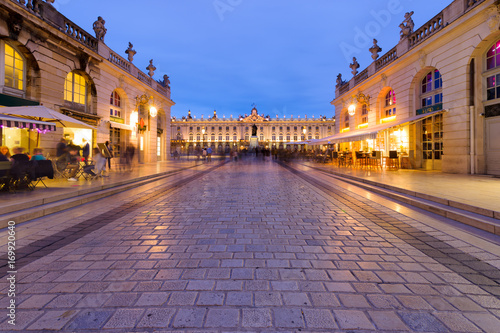 The amazingly beautiful and impressive Place in Nancy at night