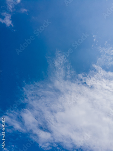 Beautiful sky and cloud, white clouds on blue sky Beautiful Sky Background, sky and sun with clouds