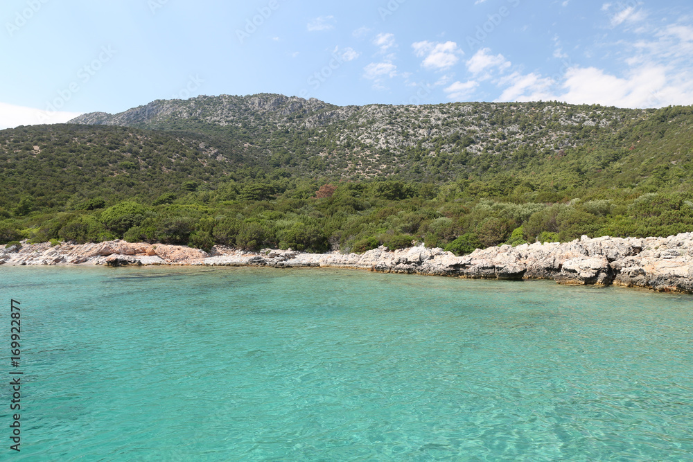 Karaada Island in Aegean Sea, Bodrum, Turkey