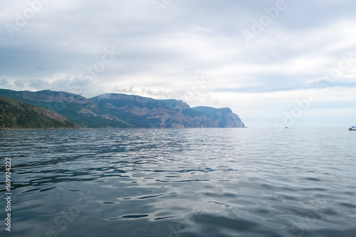 landscape with hills and the sea