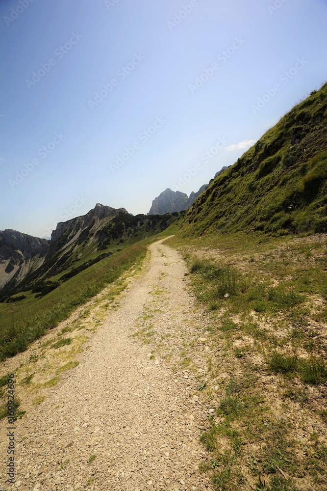 Mountain trail in the Tyrolean Alps Mountain trail in the Tyrolean Alps