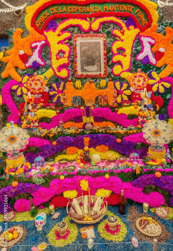 Day of the Dead Offering Altar, Home of Frida Kahlo in Mexico