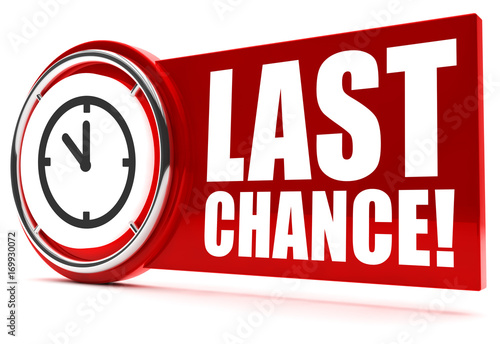 Foto Last Chance! Button, Icon
