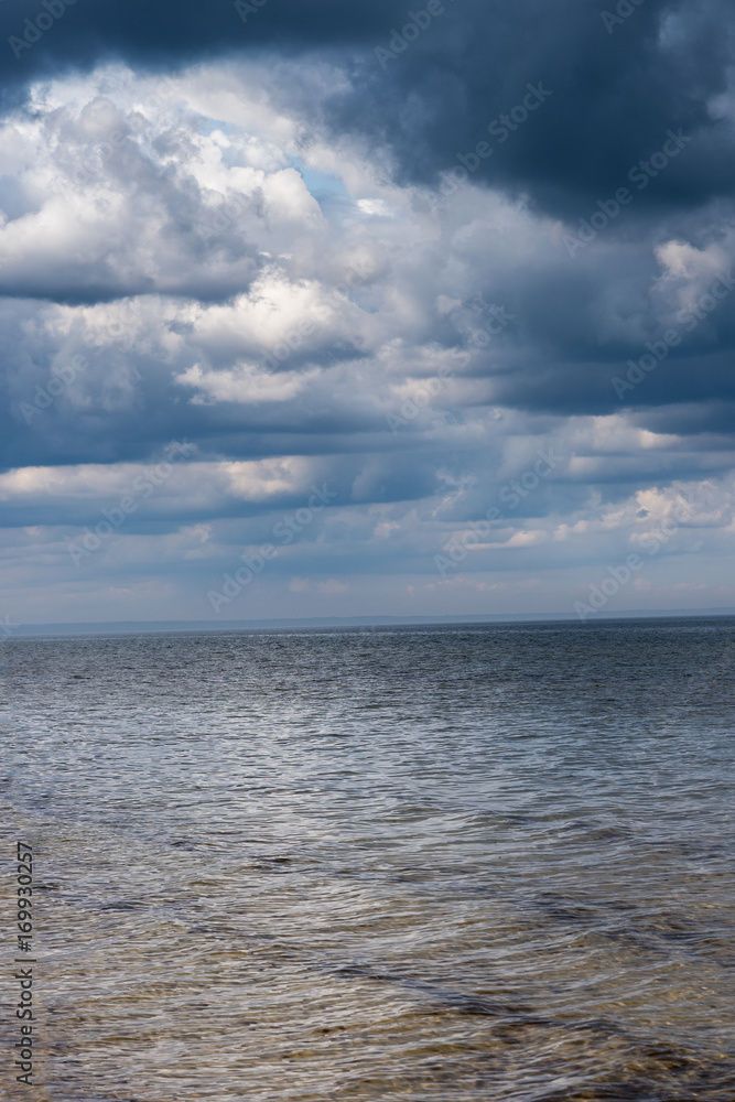 Fototapeta premium Stormy clouds above Baltic sea.
