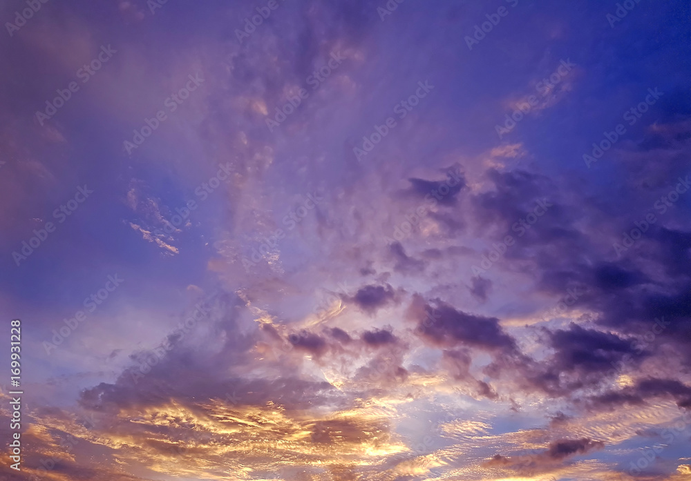 Beautiful dramatic natural sunset twilight sky at dusk,abstract evening view background. Beautiful dramatic natural sunset twilight sky at dusk,abstract evening view background.