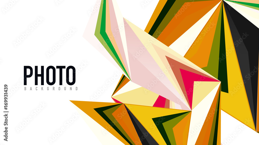 Modern triangle presentation template Modern triangle presentation template