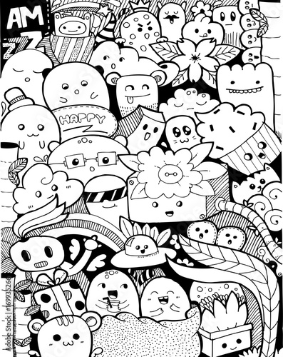 Cute Abstract Doodle Art Design