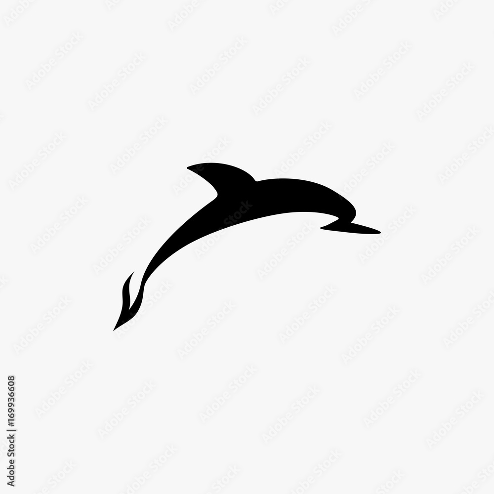 Obraz premium Vector dolphin logo