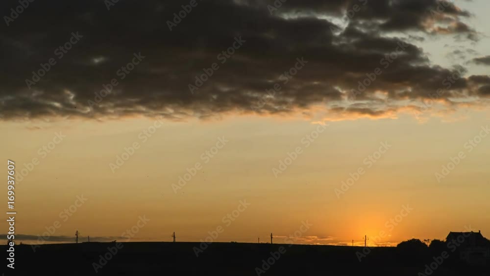 4k beautiful sunset, time-lapse, clouds are moving fast, static camera 4k beautiful sunset, time-lapse, clouds are moving fast, static camera