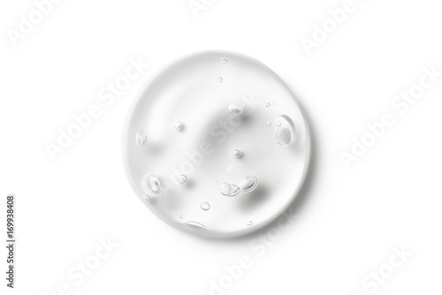 Gel isolated on white Close-up