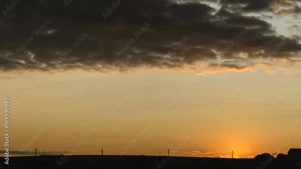 4k beautiful sunset, time-lapse, clouds are moving fast, zoom out camera 4k beautiful sunset, time-lapse, clouds are moving fast, zoom out camera