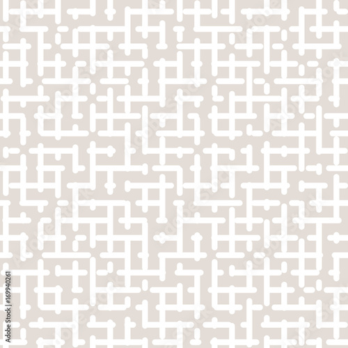 Vector seamless pattern of maze, geometric texture in pastel colors