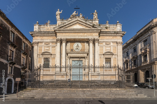 Catania (Sicily, Italy), Stesicoro square - Saint Biagio Church photo