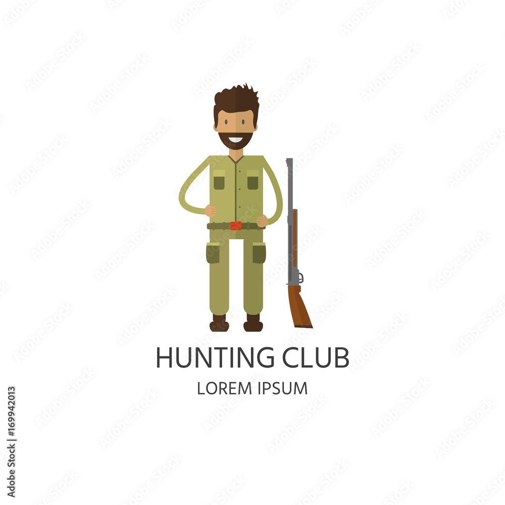 Logo of hunting equipment and gear for hunt. Vector icon collection. Logo of hunting equipment and gear for hunt. Vector icon collection.