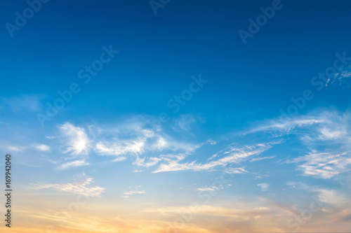 Beautiful cloud at sunset