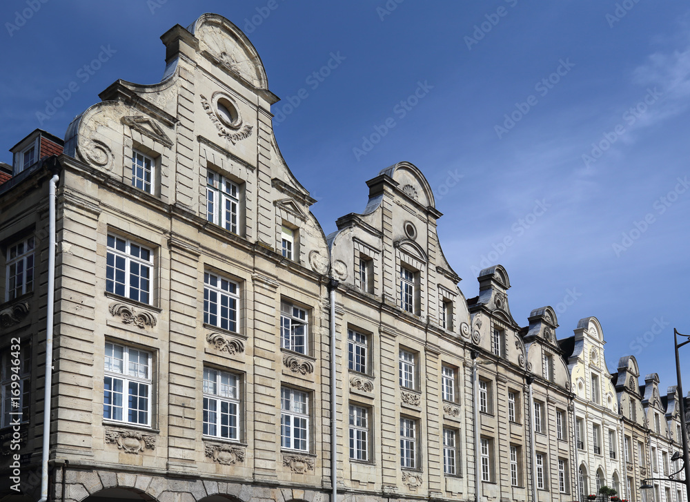 Historical houses on Grand Place in Arras, France