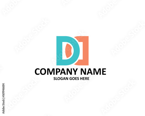 d letter double logo