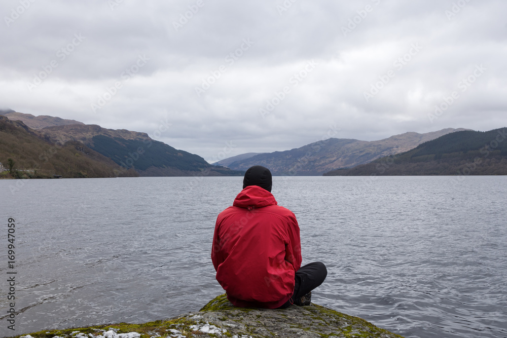 Stopping to take in the view over Loch Lomond Stopping to take in the view over Loch Lomond