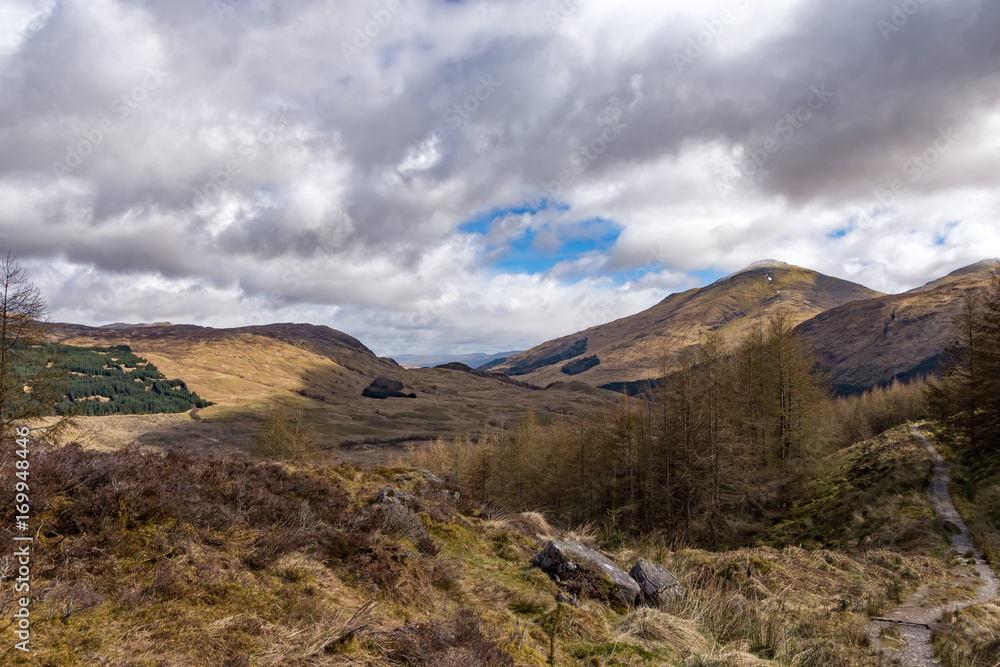 The mountain scenery along the West Highland Way Scotlands oldest long distance walking trail The mountain scenery along the West Highland Way Scotlands oldest long distance walking trail