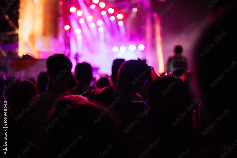 People At A Music Concert People At A Music Concert