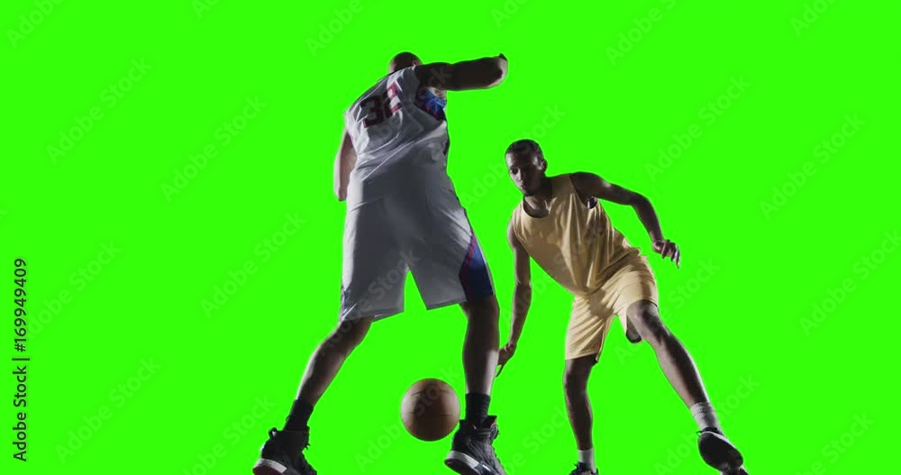 Basketball players in action Basketball players in action