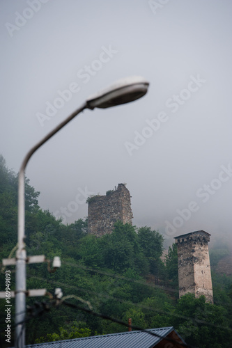 It is a highland townlet in northwest Georgia, at an elevation of 1500 metres in the Caucasus Mountains. photo