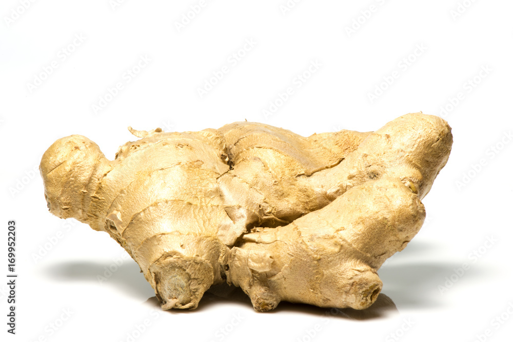 Ginger root isolated on white background Ginger root isolated on white background
