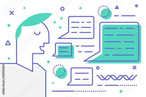 Story telling illustration
