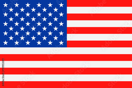 United States Flag Vector Flat Icon