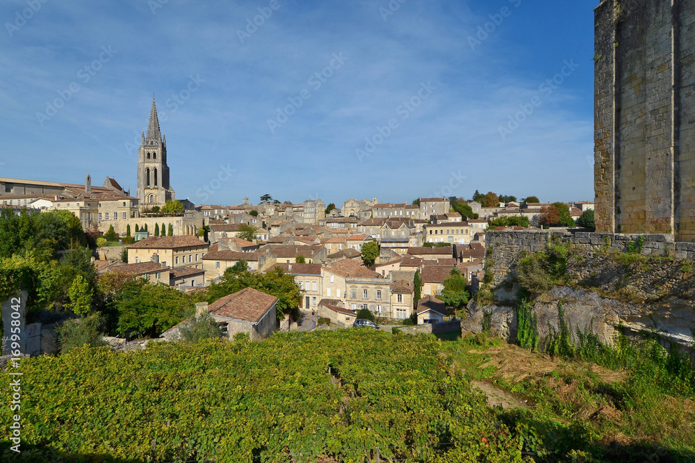 Saint-Emilion, depuis la tour du Roy, Gironde