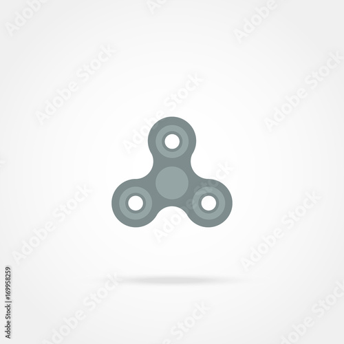 Spinner, toy for stress removal, flat design 