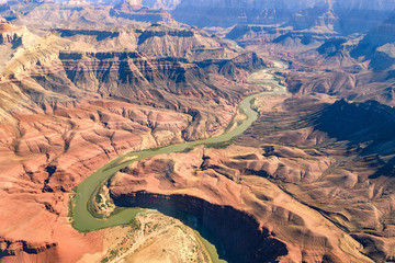Fotobehang Canyon Luchtfoto Grand Canyon nationaal park  © jon_chica