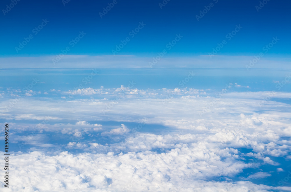 blue sky high view from airplane clouds shapes blue sky high view from airplane clouds shapes