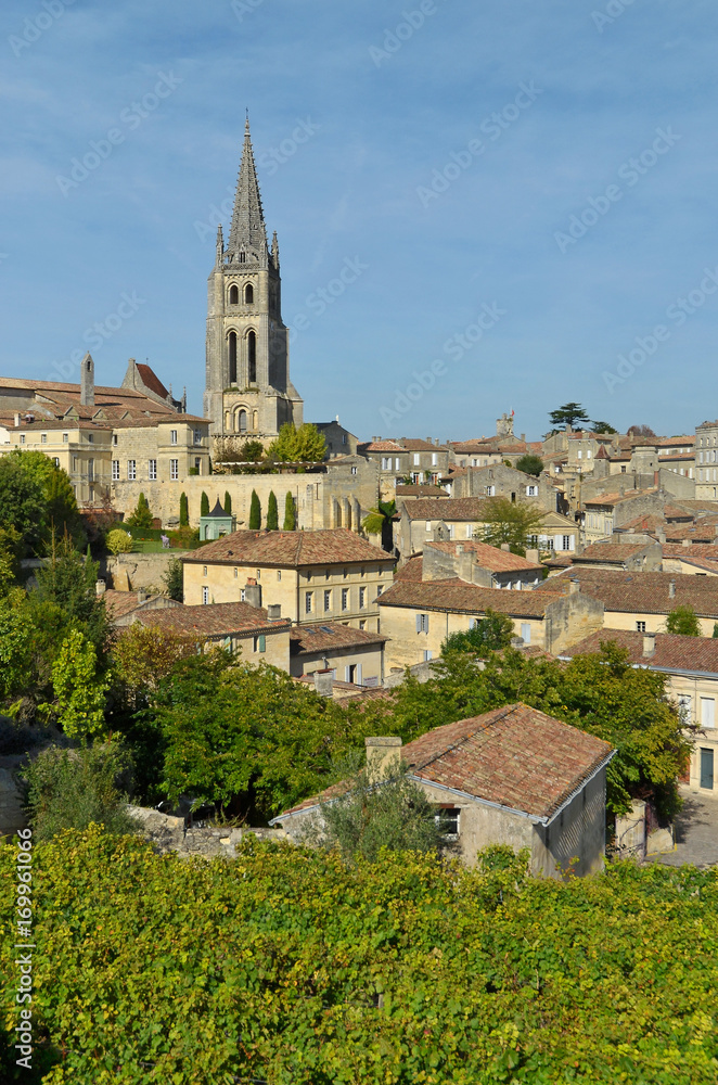 Saint-Emilion, vue générale, Gironde