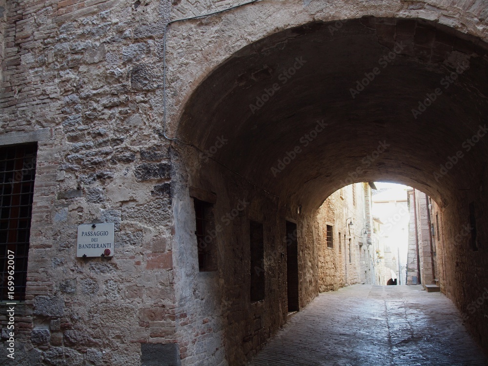 Gubbio, Italy. Ancient street.