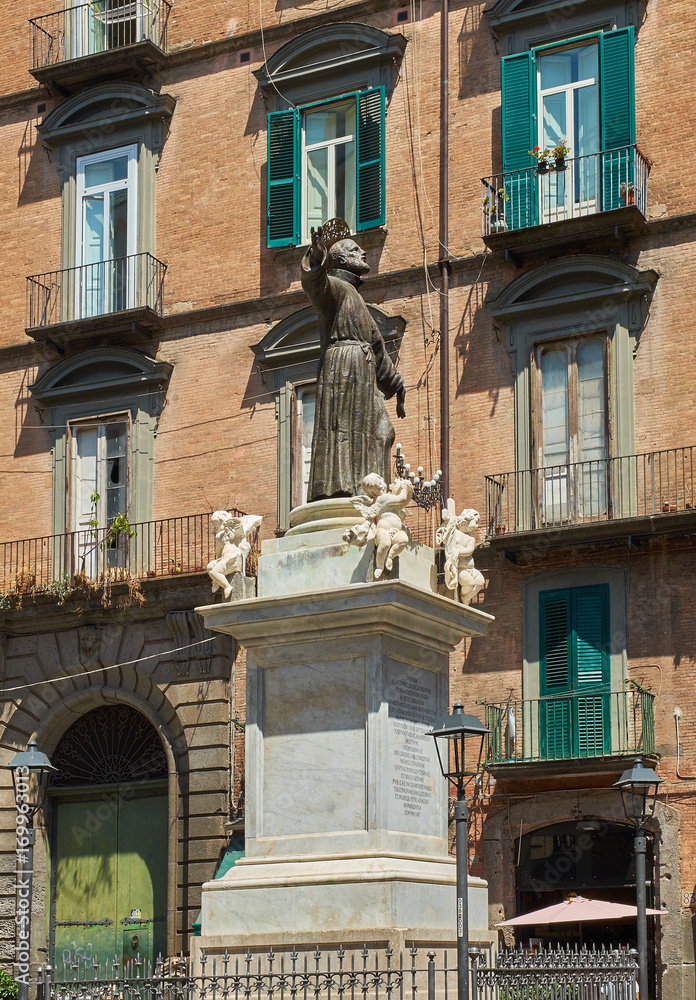 Statue of San Gaetano in Naples. Campania, Italy.