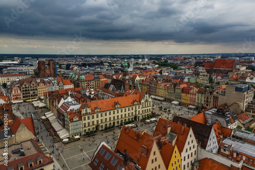 Main market in Wroclaw city, Poland