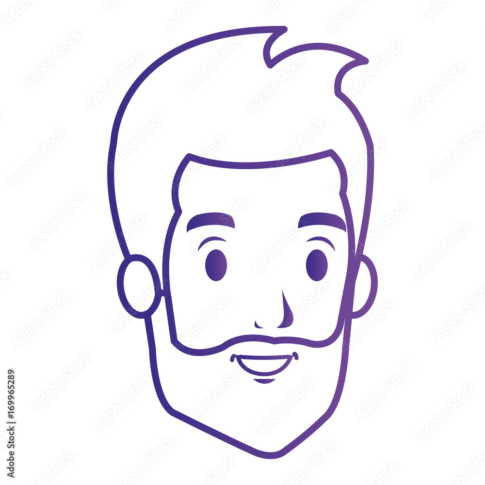 young man head avatar character vector illustration design young man head avatar character vector illustration design