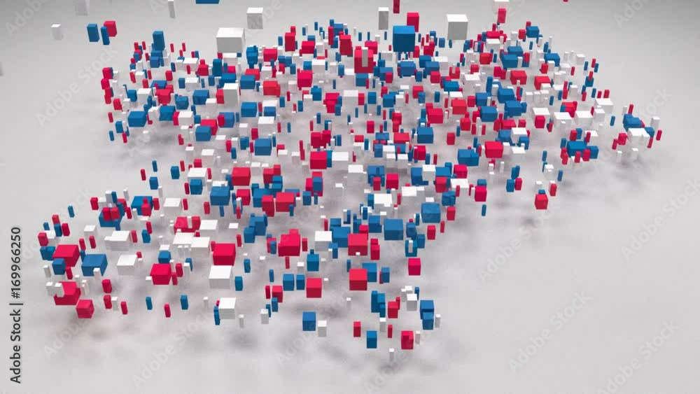 Map of Rhone-Alpes - France | 3d rain of little bricks Map of Rhone-Alpes - France | 3d rain of little bricks