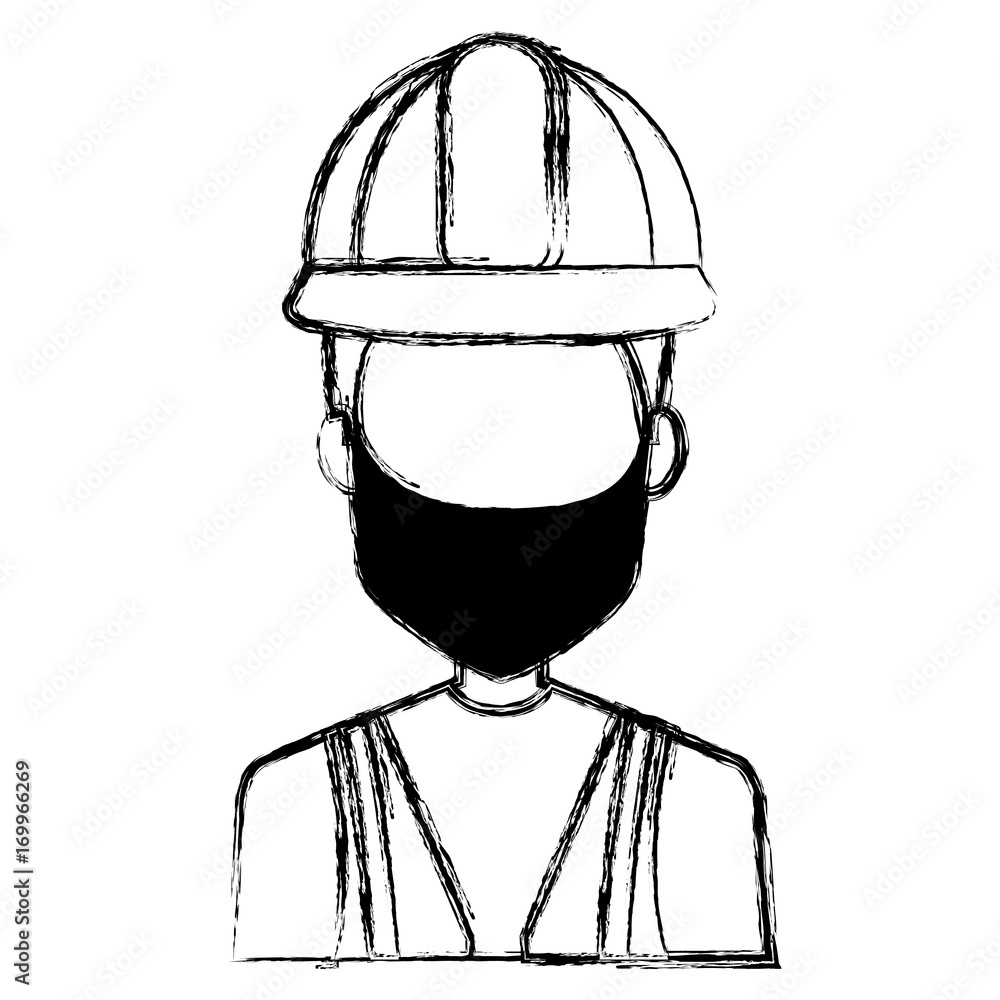 repairman builder avatar character vector illustration design repairman builder avatar character vector illustration design