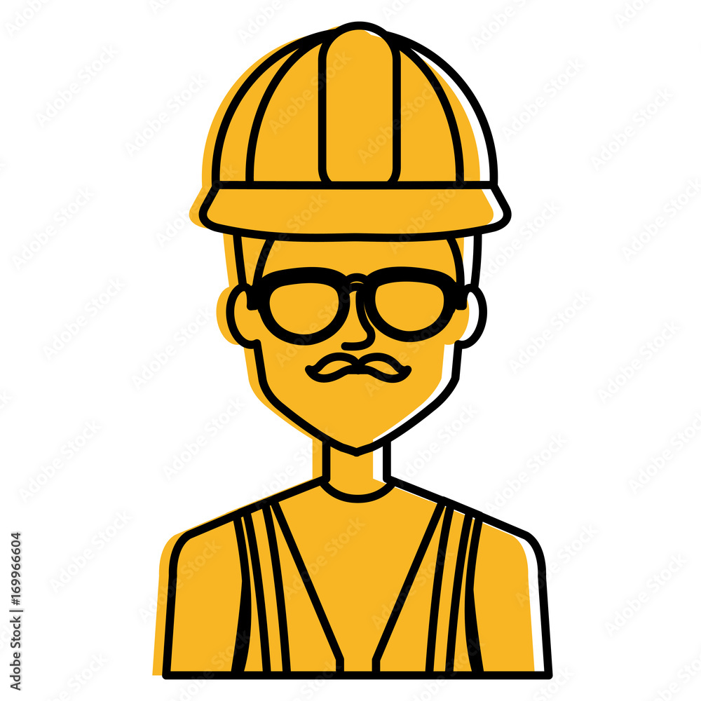 repairman builder avatar character vector illustration design repairman builder avatar character vector illustration design