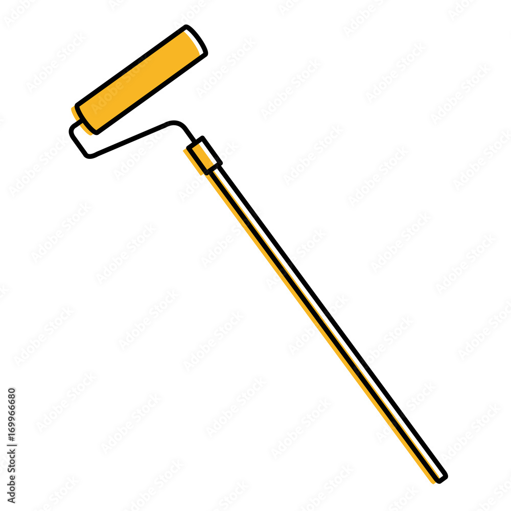 paint roller isolated icon vector illustration design paint roller isolated icon vector illustration design