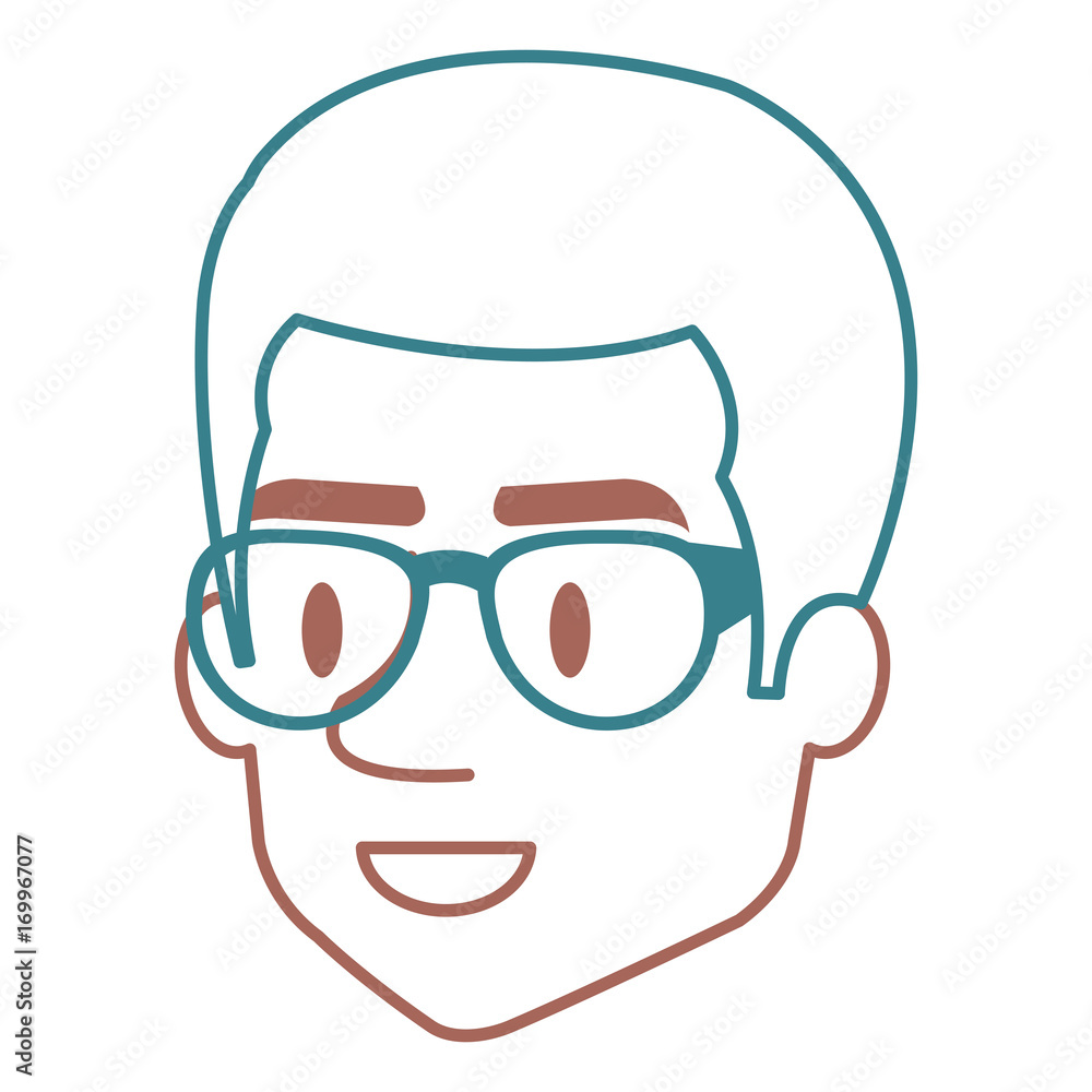 young man head avatar character vector illustration design young man head avatar character vector illustration design