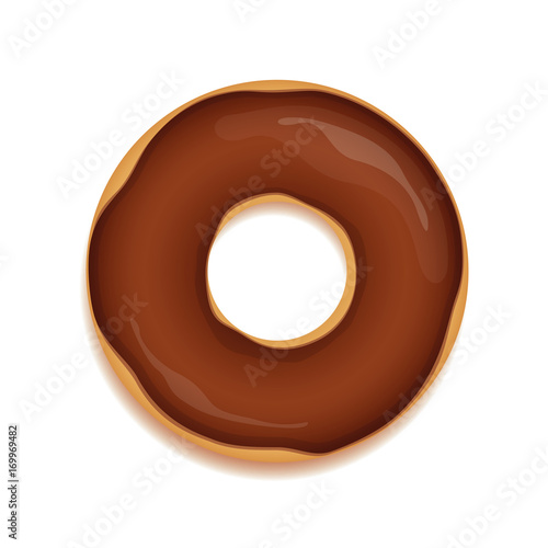 donut mit schoko glasur